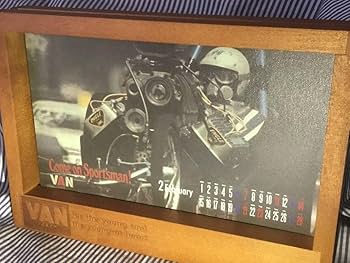 VAN JACKETアンティーク風、マグネット万年カレンダー磁石で並べ替える貴重 VAN JACKETアンティーク風、マグネット万年カレンダー磁石で並べ